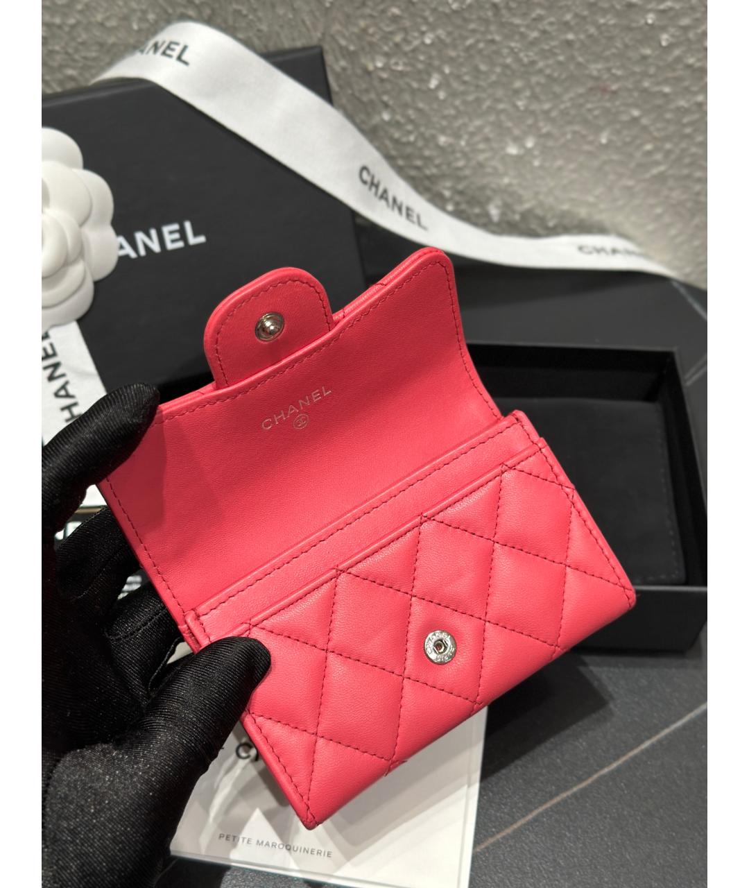 CHANEL Красная кожаная сумка через плечо, фото 7