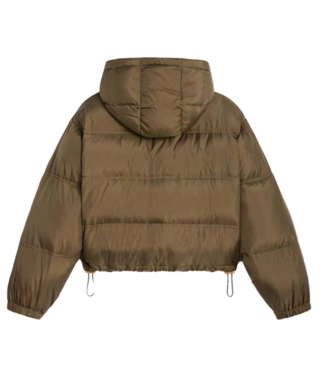 CELINE Коричневый полиэстеровый пуховик, фото 2