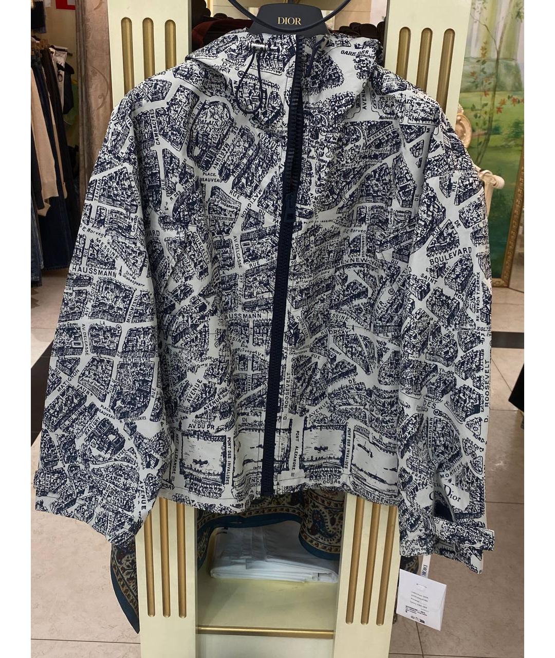 CHRISTIAN DIOR Темно-синяя полиэстеровая куртка, фото 6