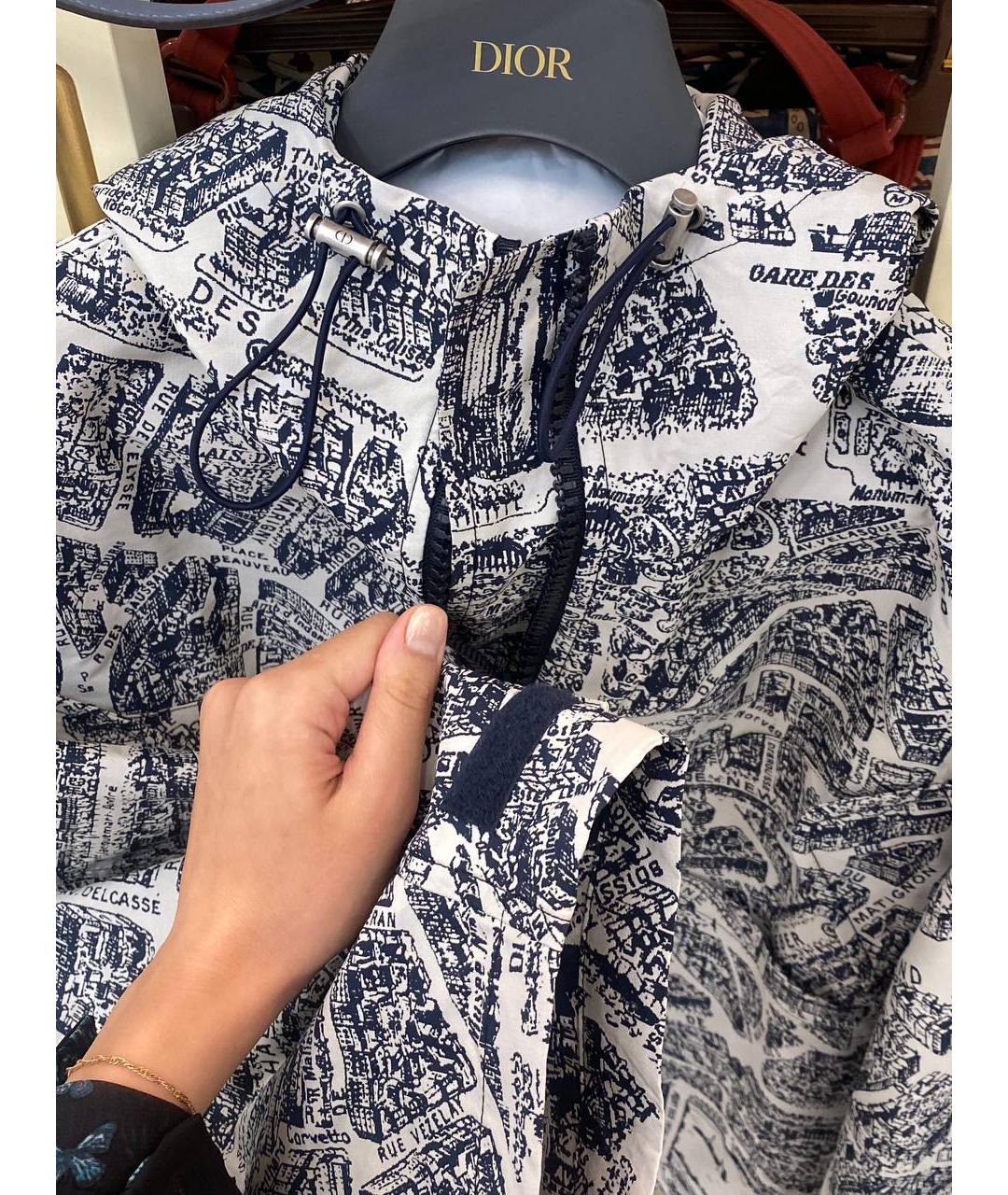 CHRISTIAN DIOR Темно-синяя полиэстеровая куртка, фото 7