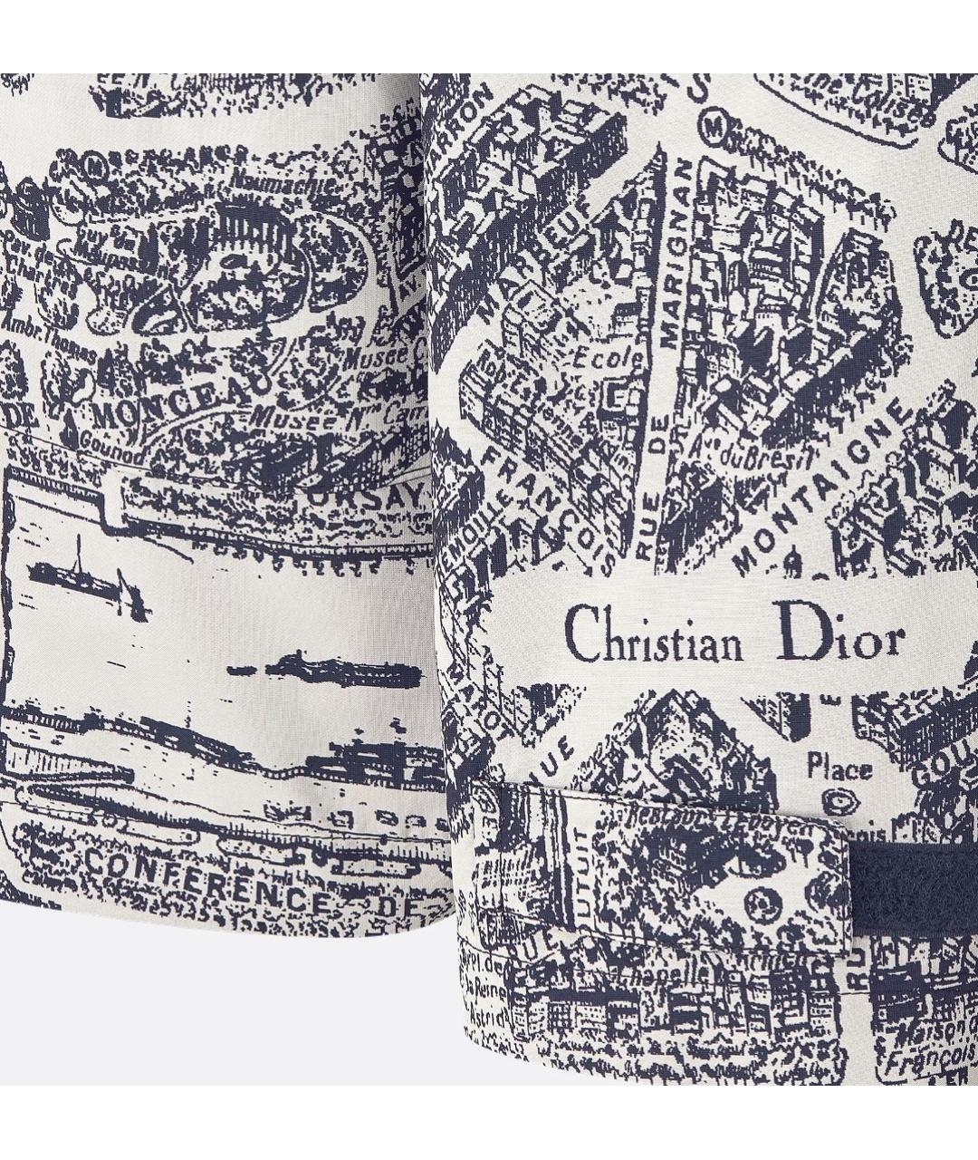 CHRISTIAN DIOR Темно-синяя полиэстеровая куртка, фото 5