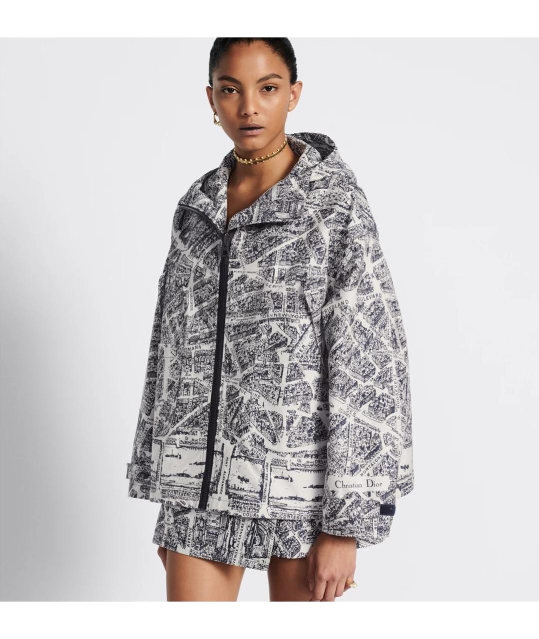 CHRISTIAN DIOR Темно-синяя полиэстеровая куртка, фото 2