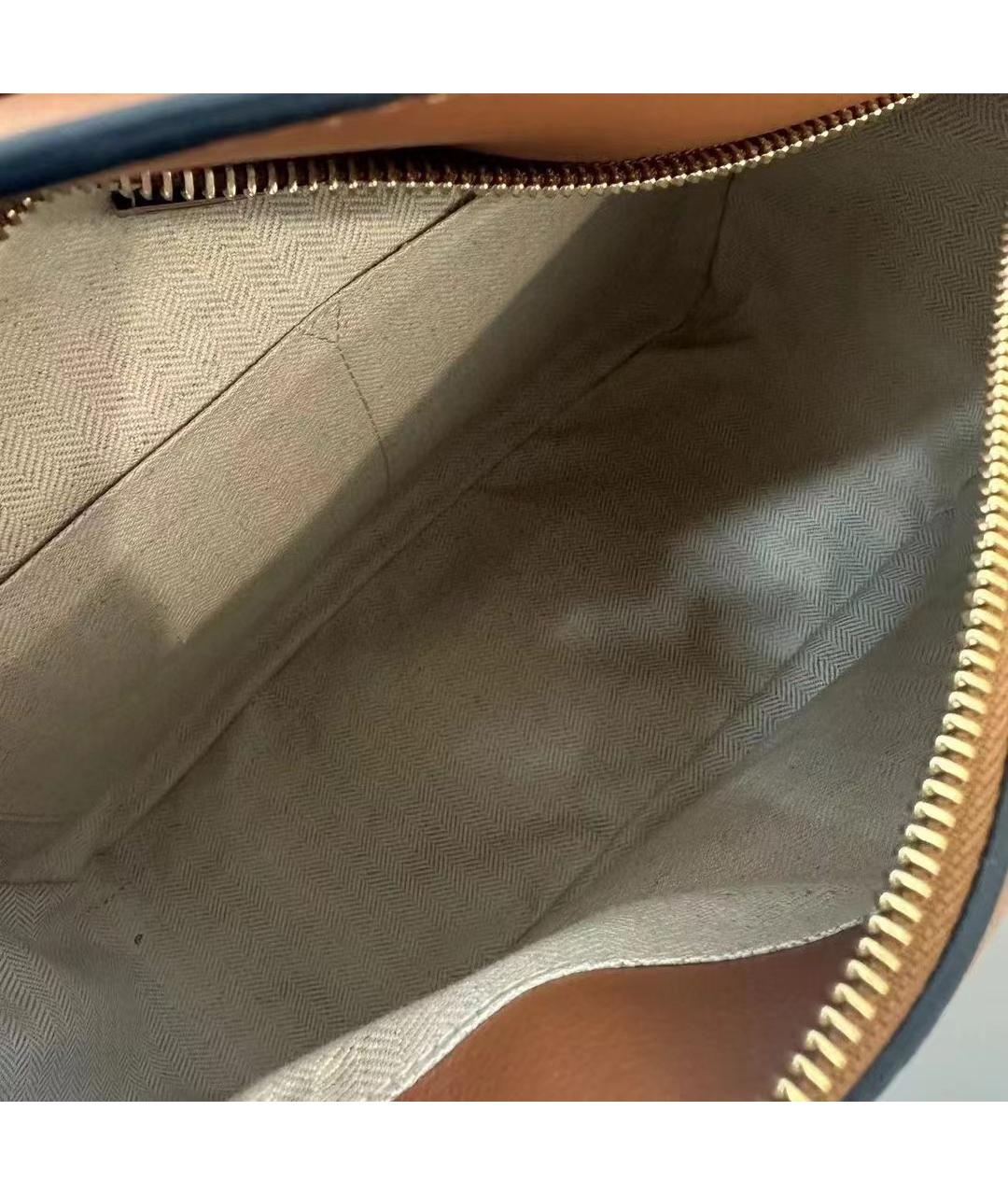 LOEWE Коричневая кожаная сумка через плечо, фото 9