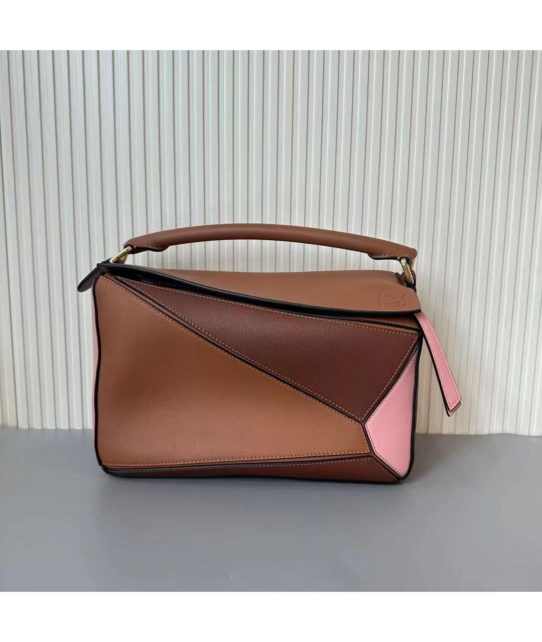 LOEWE Коричневая кожаная сумка через плечо, фото 2