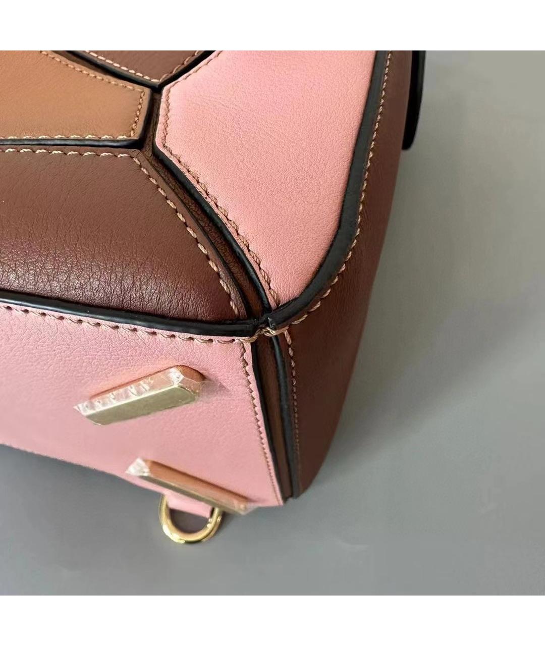 LOEWE Коричневая кожаная сумка через плечо, фото 6