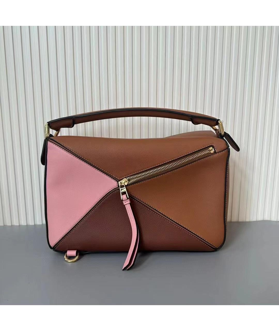 LOEWE Коричневая кожаная сумка через плечо, фото 4