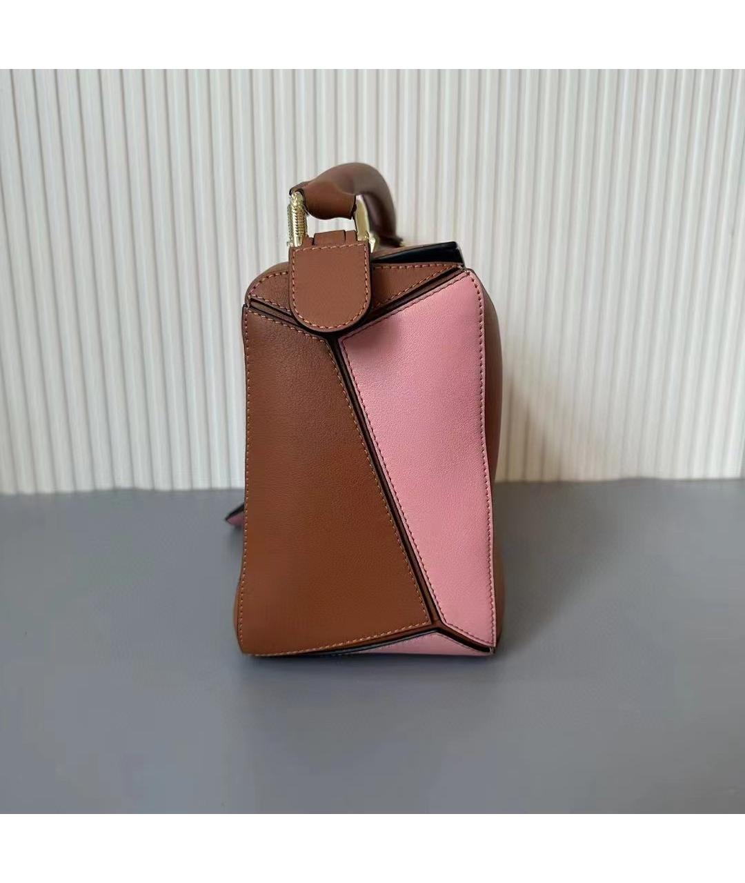 LOEWE Коричневая кожаная сумка через плечо, фото 5