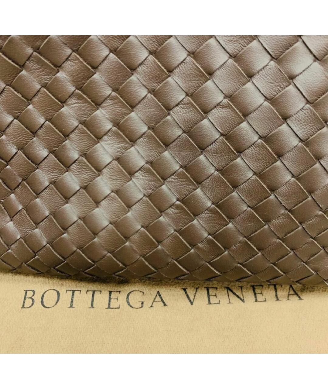 BOTTEGA VENETA Коричневая кожаная сумка тоут, фото 7