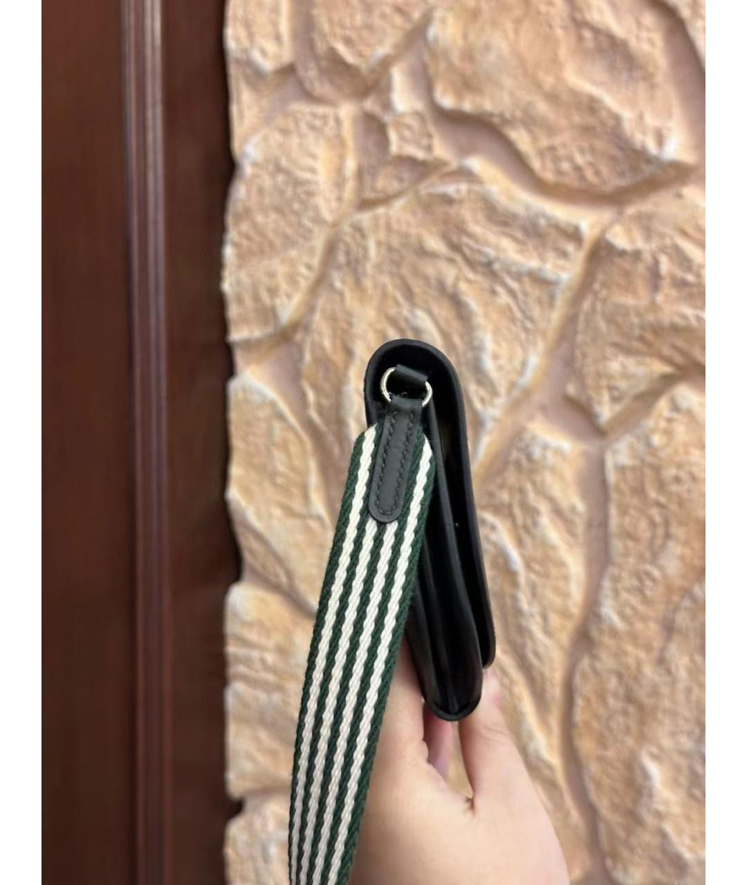 HERMES Серая кожаная сумка через плечо, фото 4