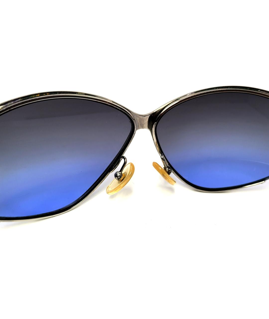 CHRISTIAN DIOR Синие металлические солнцезащитные очки, фото 6