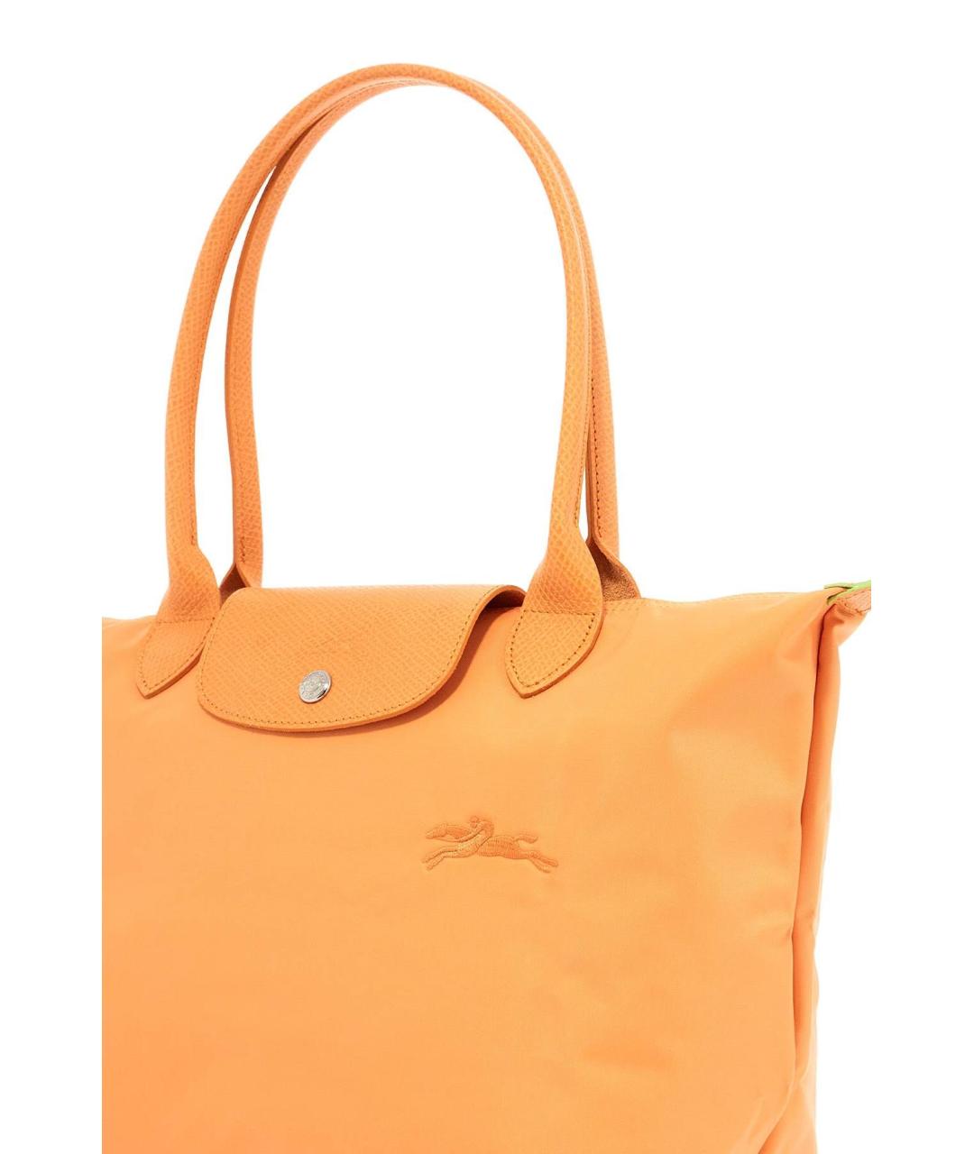 LONGCHAMP Оранжевая синтетическая сумка тоут, фото 4