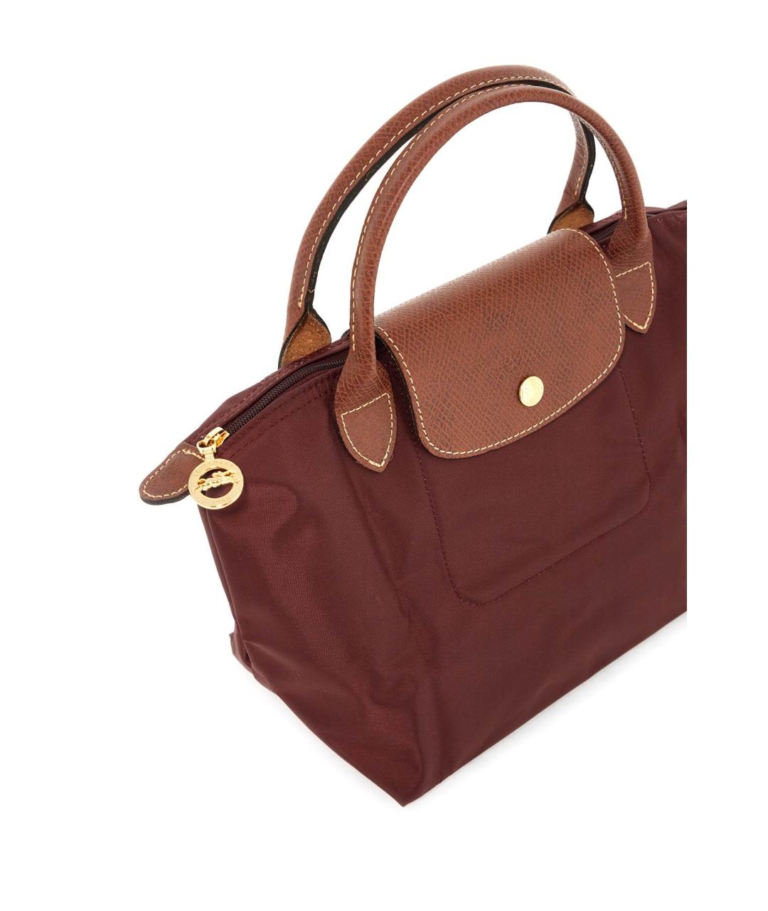 LONGCHAMP Бордовая сумка тоут, фото 4