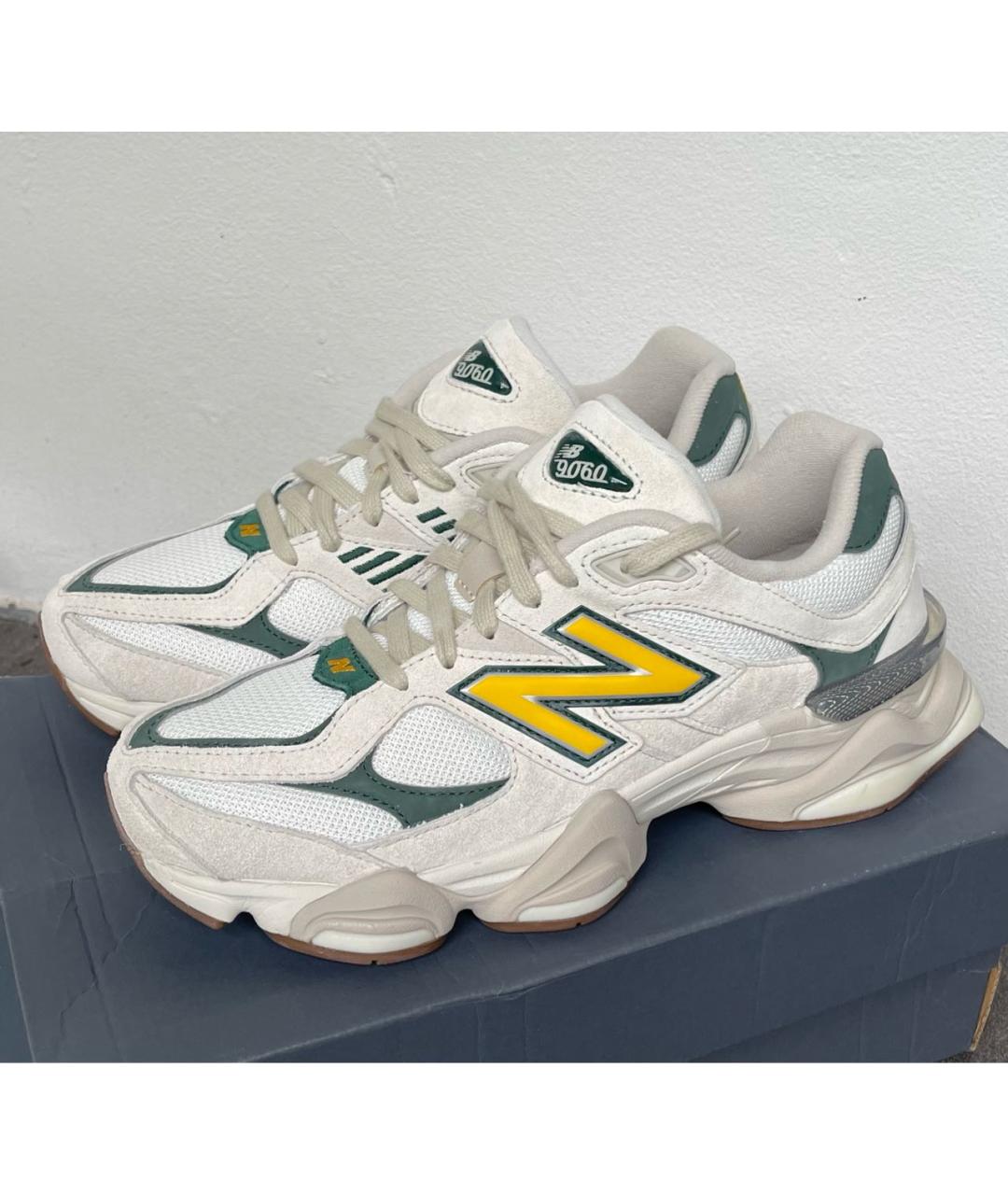 NEW BALANCE Белые замшевые низкие кроссовки / кеды, фото 5