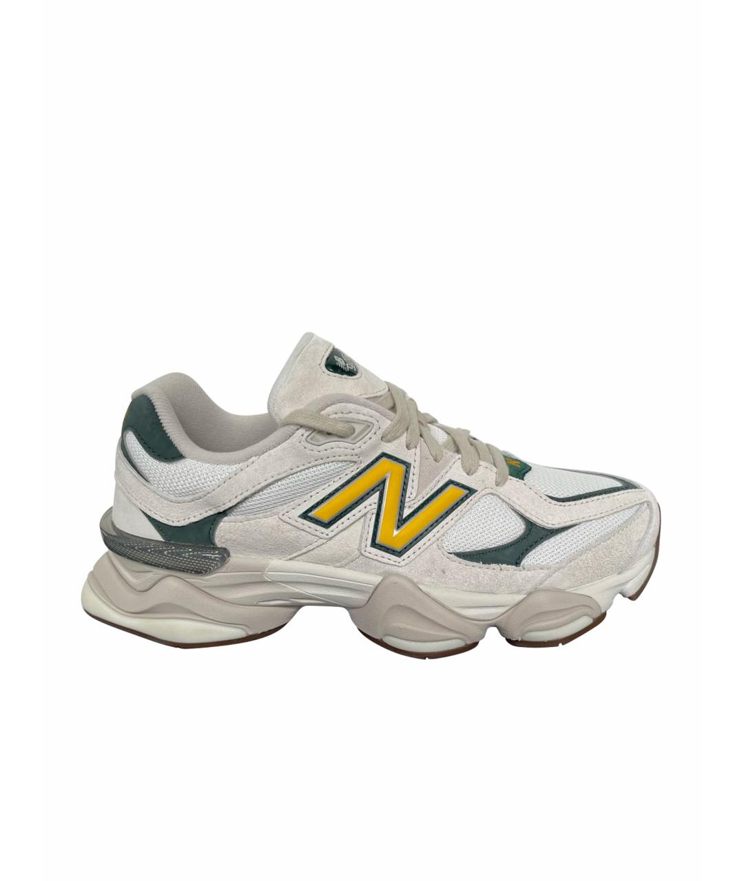 NEW BALANCE Белые замшевые низкие кроссовки / кеды, фото 1