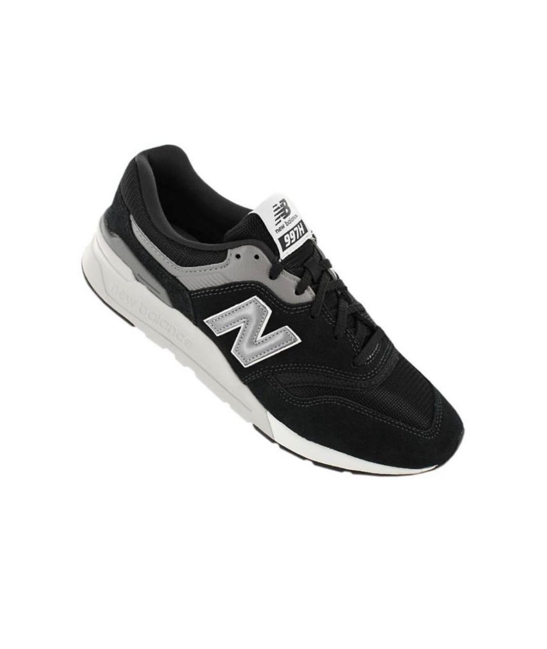 NEW BALANCE Черные замшевые низкие кроссовки / кеды, фото 4