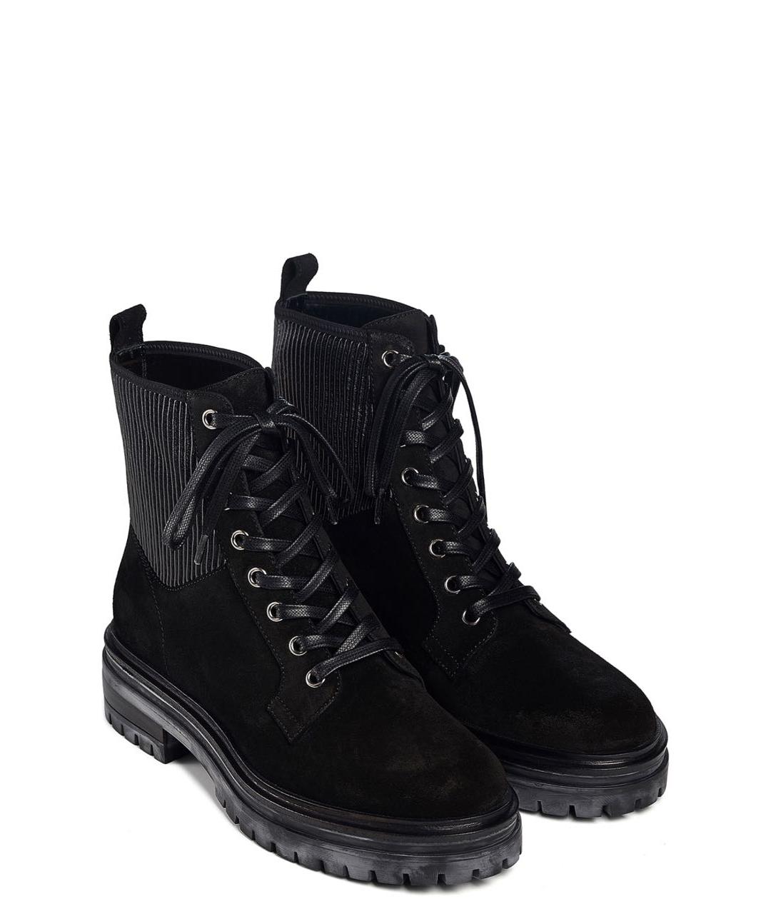 GIANVITO ROSSI Черные замшевые ботинки, фото 2