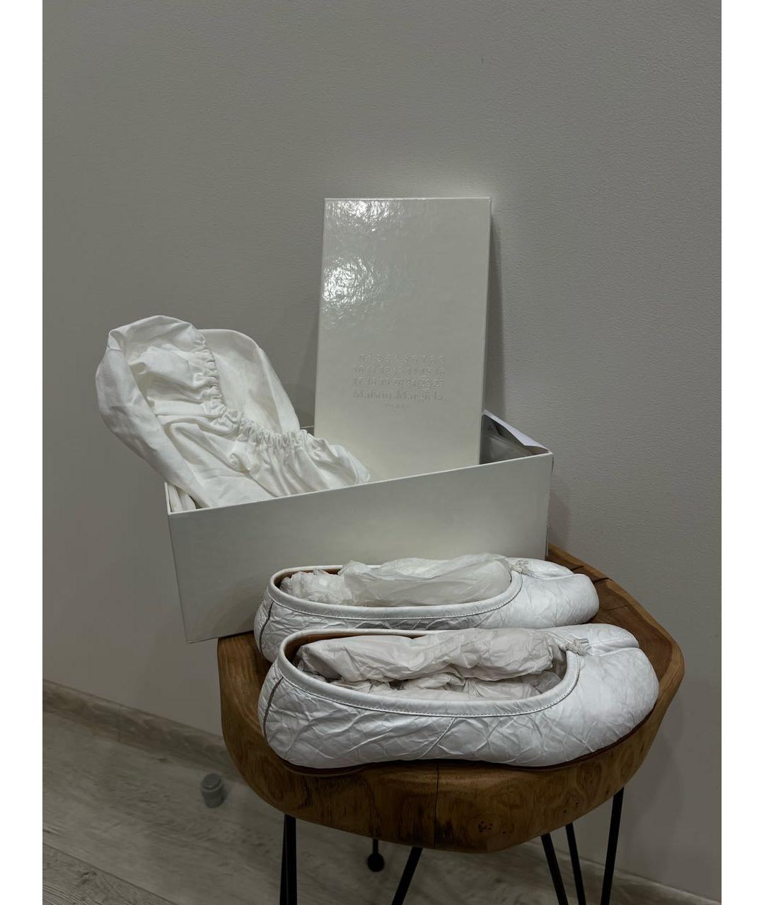 MAISON MARGIELA Белые балетки, фото 7