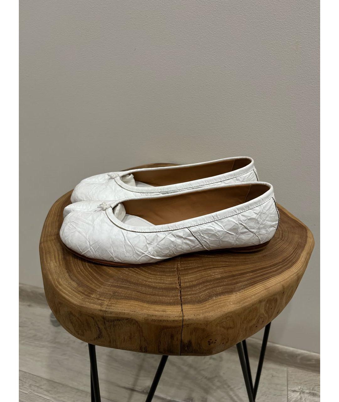 MAISON MARGIELA Белые балетки, фото 9