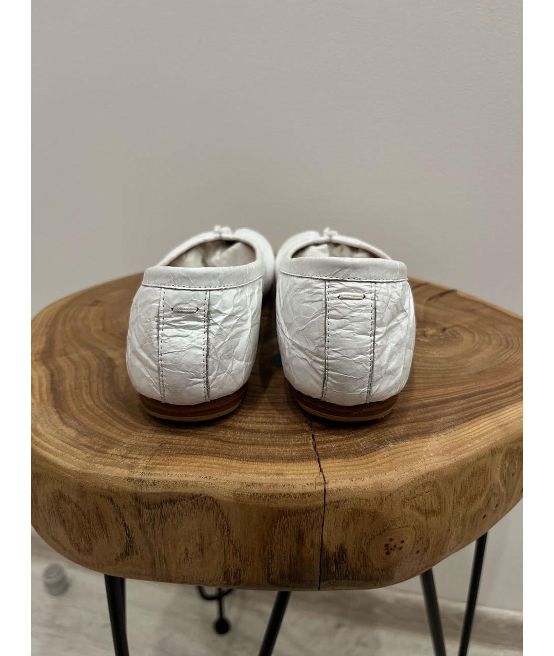 MAISON MARGIELA Белые балетки, фото 4