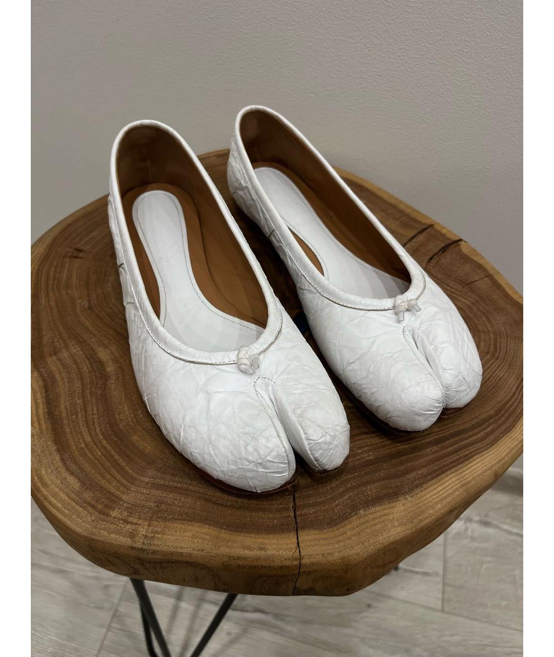 MAISON MARGIELA Белые балетки, фото 2