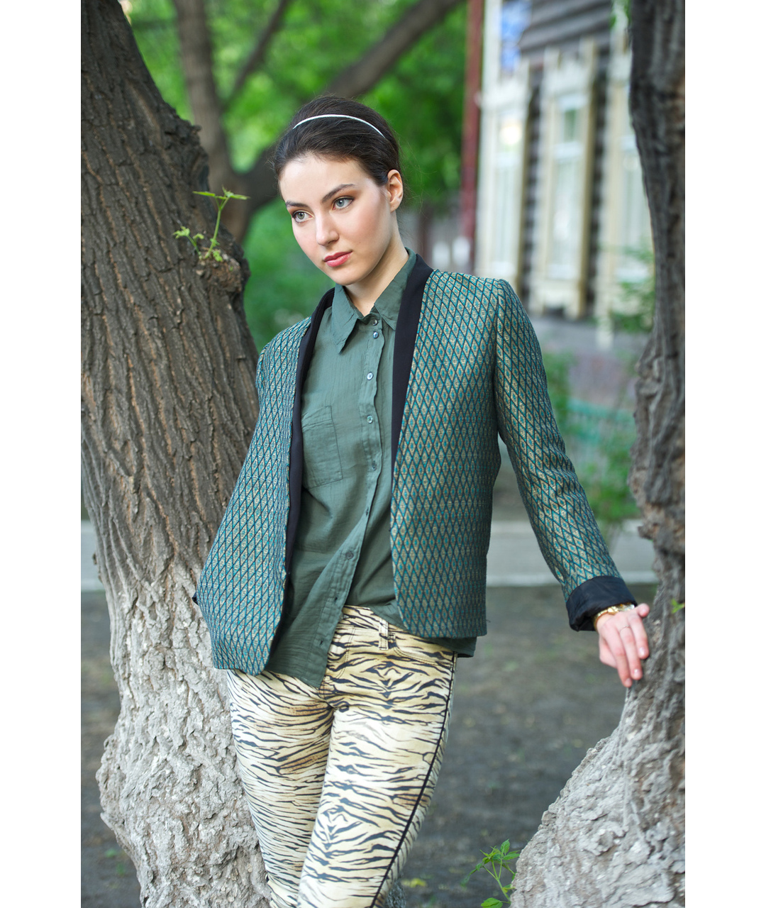 BA&SH Зеленый льняной жакет/пиджак, фото 8