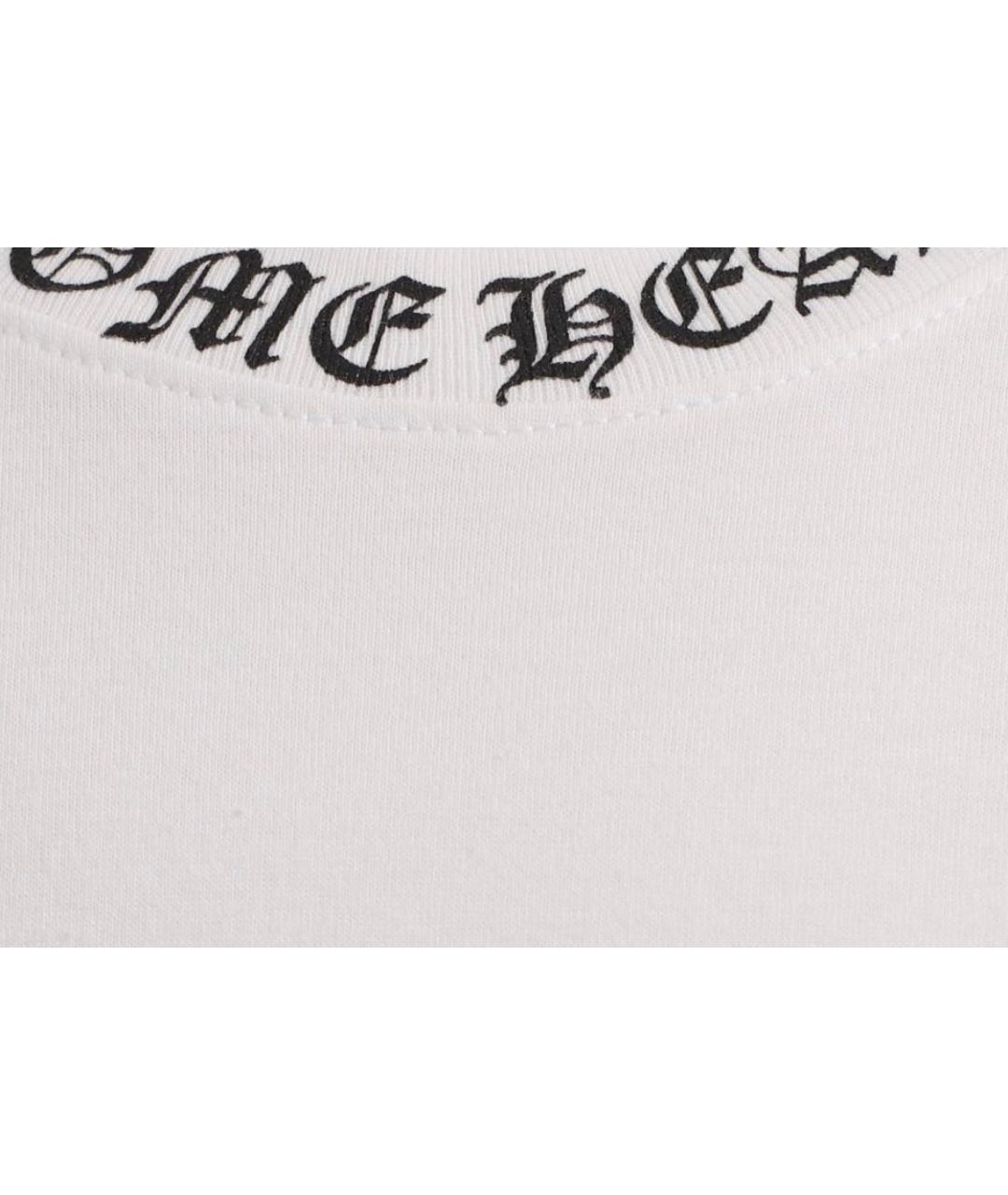 CHROME HEARTS Белая хлопковая футболка, фото 3