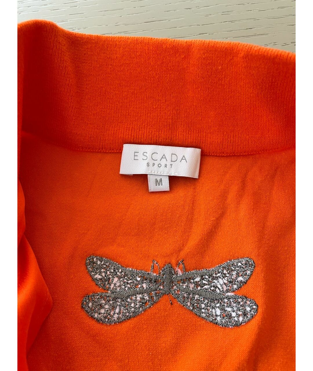ESCADA Оранжевая хлопковая спортивная куртка, фото 4
