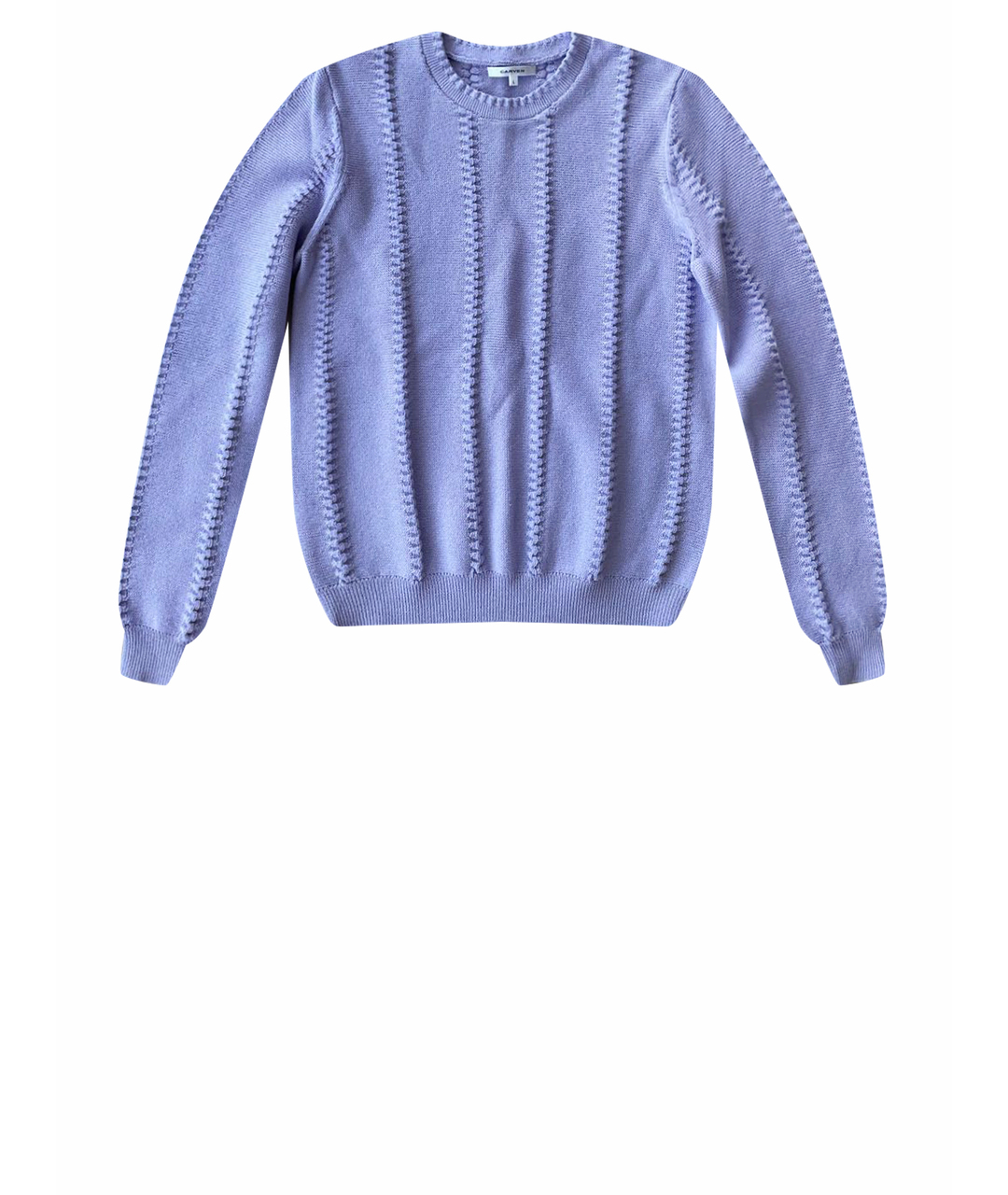 CARVEN Фиолетовый хлопковый джемпер / свитер, фото 1