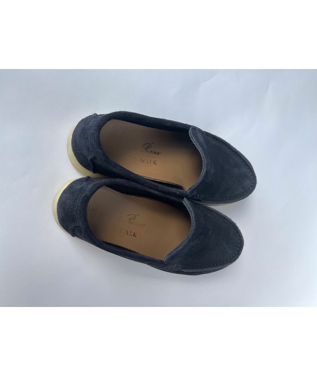LORO PIANA Темно-синие кожаные ботинки, фото 5