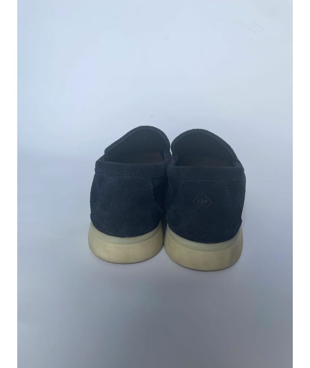 LORO PIANA Темно-синие кожаные ботинки, фото 4