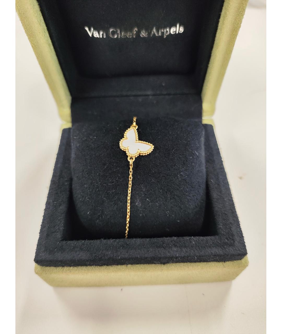 VAN CLEEF & ARPELS Белый браслет из желтого золота, фото 2