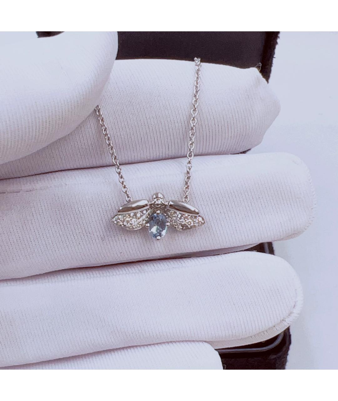 TIFFANY&CO Белая платиновая подвеска, фото 4