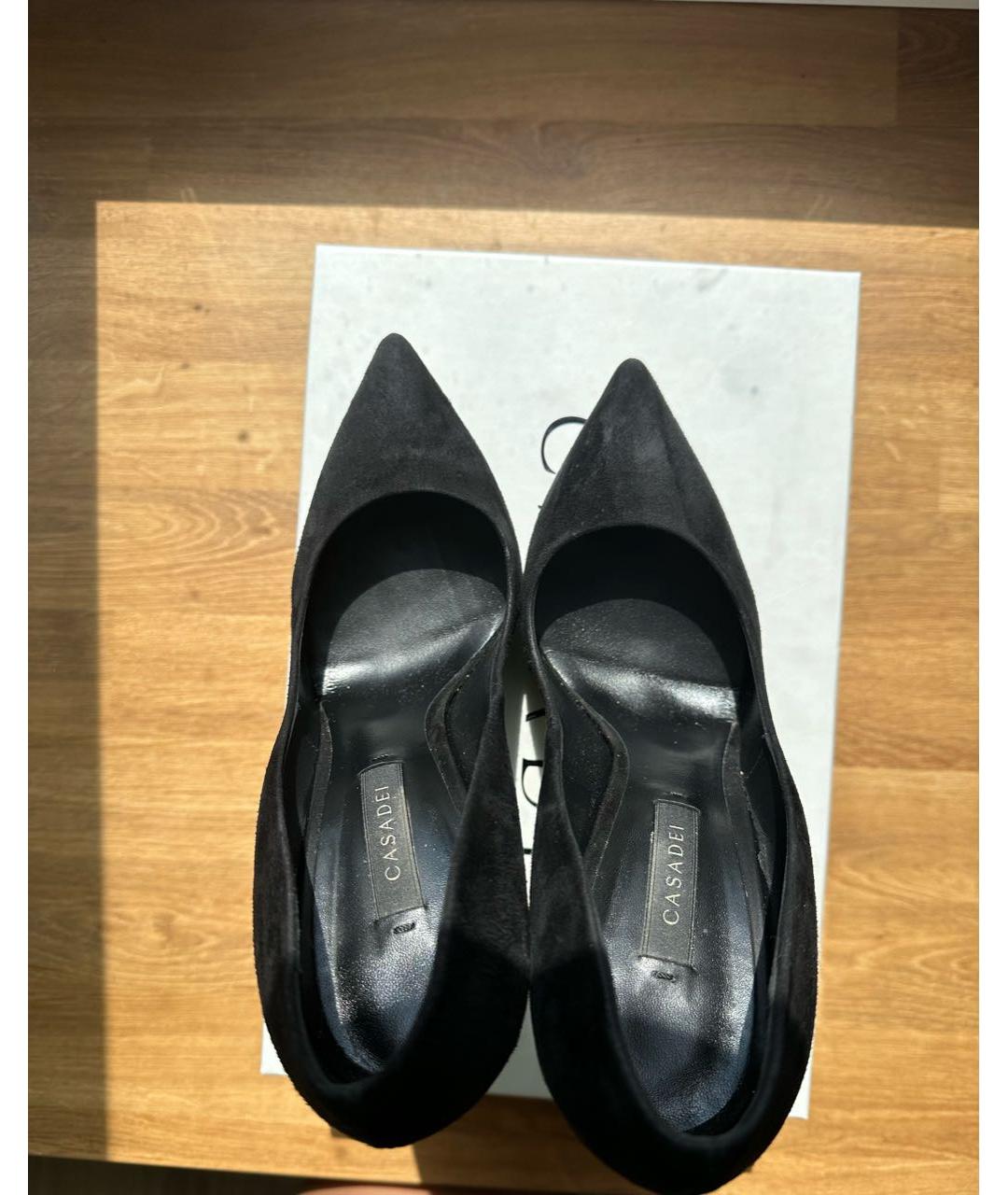 CASADEI Черные замшевые туфли, фото 3