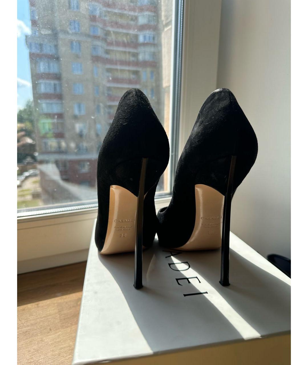 CASADEI Черные замшевые туфли, фото 4