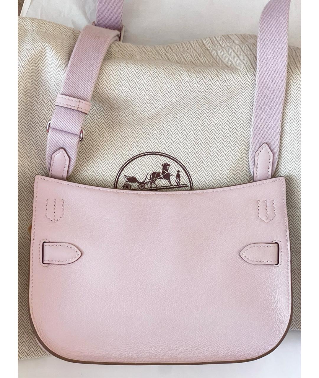 HERMES Фиолетовая кожаная сумка через плечо, фото 2