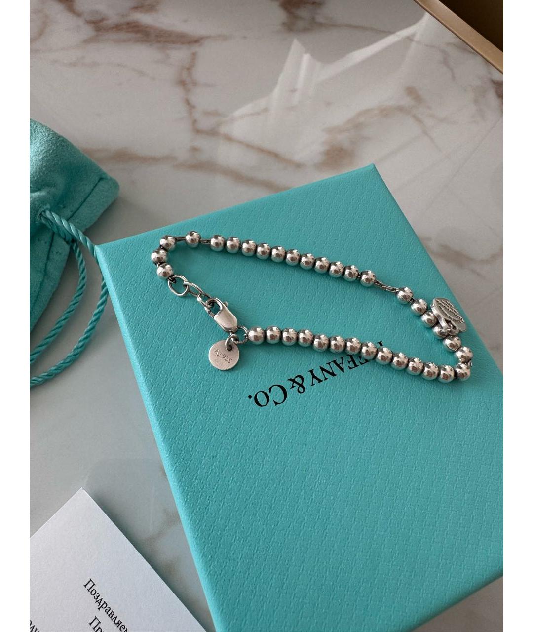 TIFFANY&CO Серебрянный серебряный браслет, фото 6