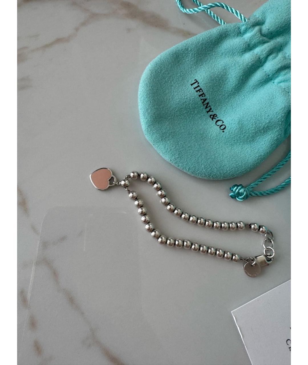 TIFFANY&CO Серебрянный серебряный браслет, фото 4