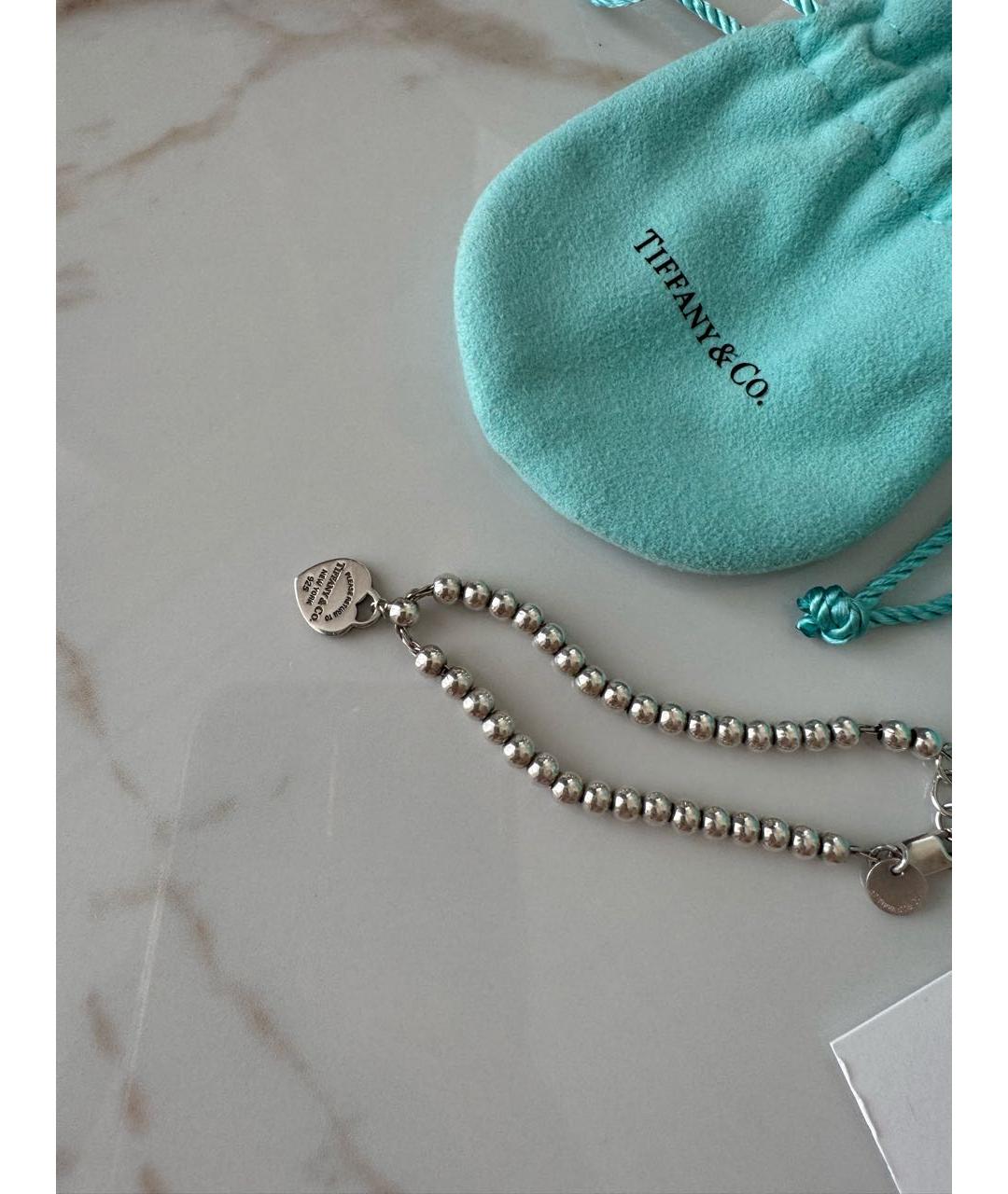TIFFANY&CO Серебрянный серебряный браслет, фото 5