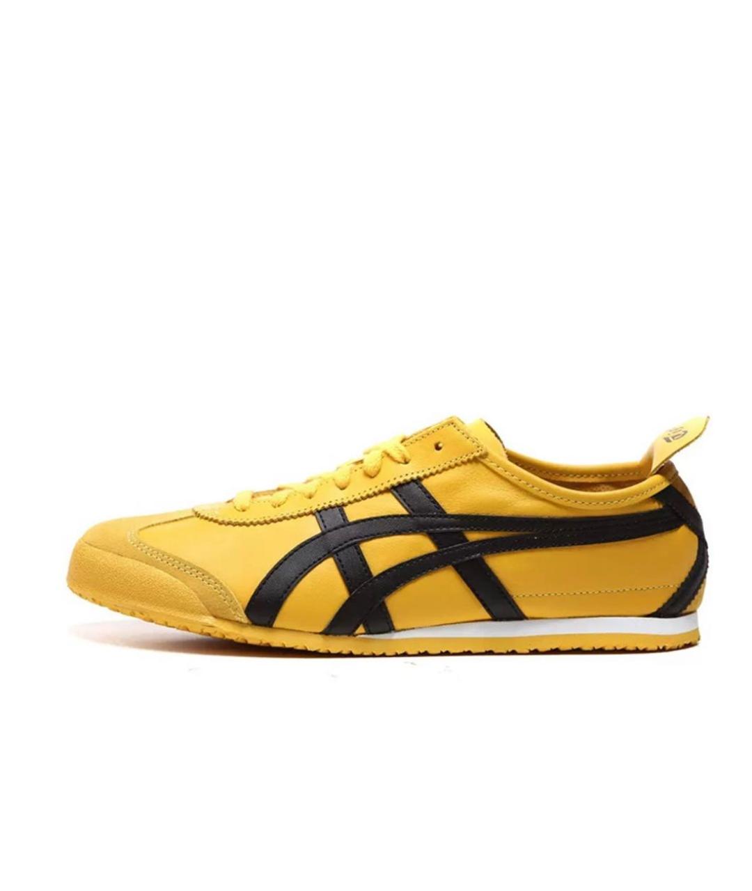 ONITSUKA TIGER Желтые кожаные кроссовки, фото 1