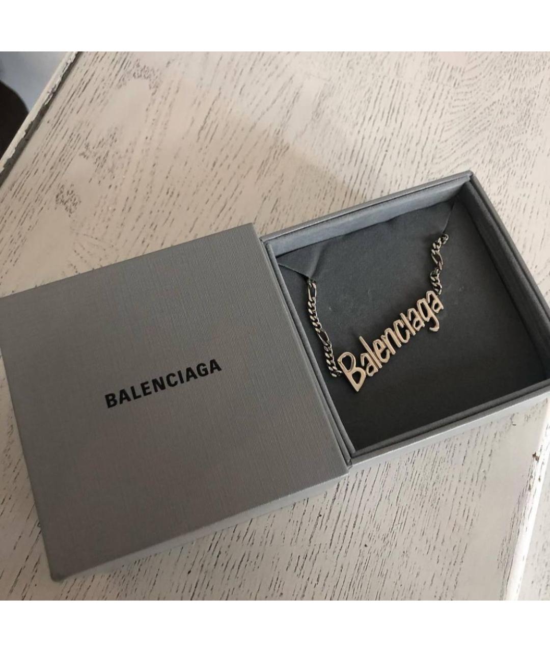 BALENCIAGA Серебряная латунная подвеска, фото 2