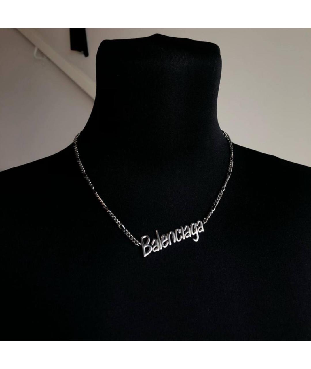 BALENCIAGA Серебряная латунная подвеска, фото 3