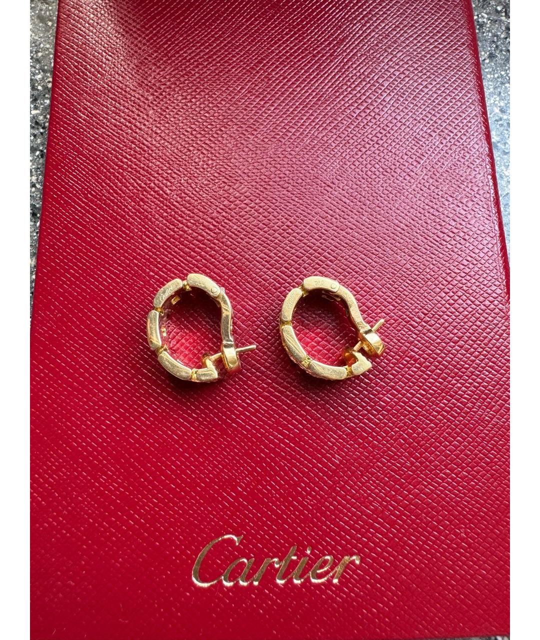 CARTIER Золотые серьги из желтого золота, фото 3