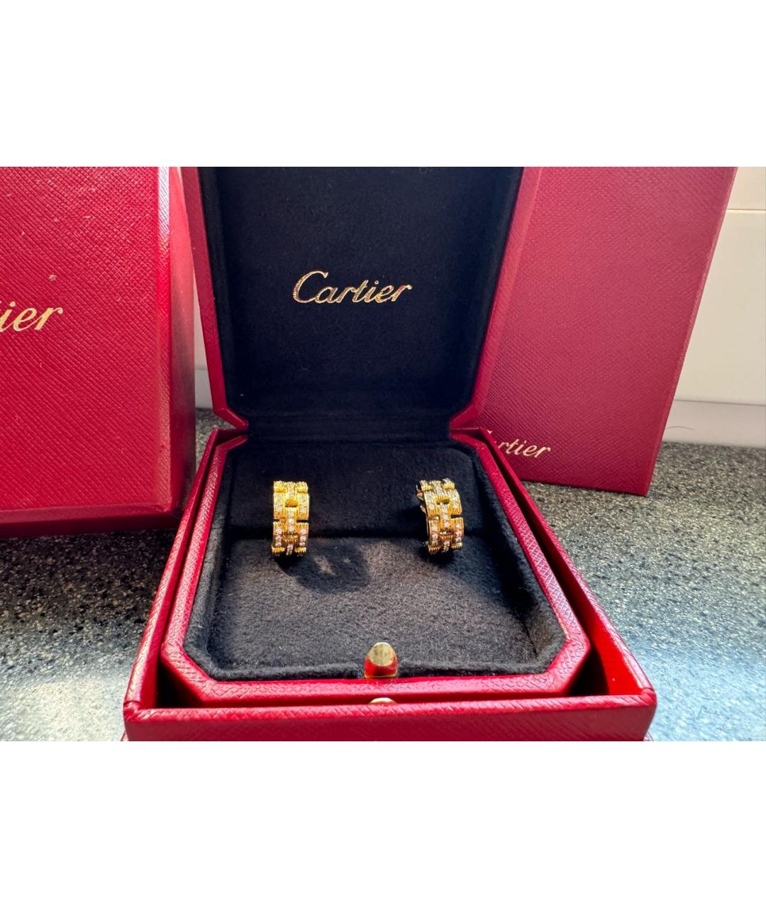 CARTIER Золотые серьги из желтого золота, фото 5