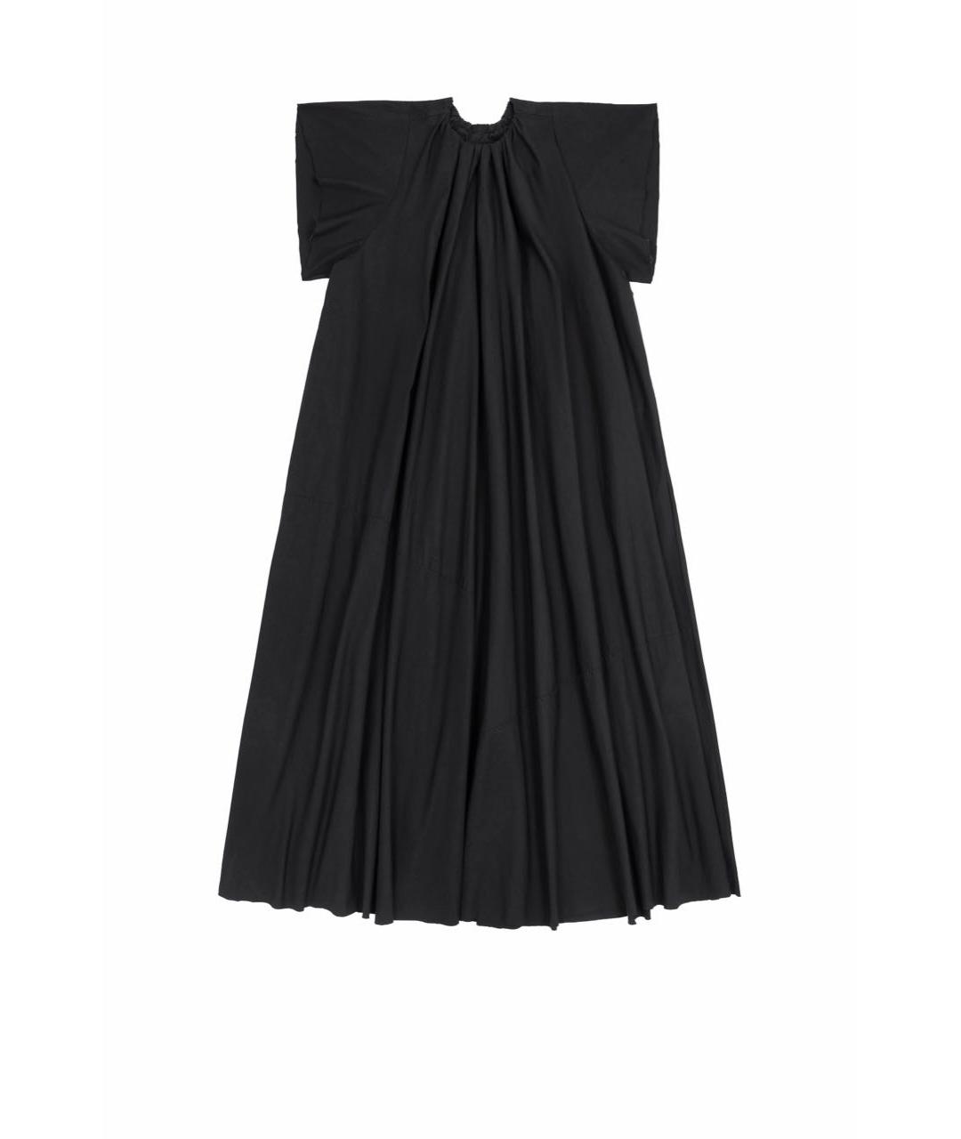 MM6 MAISON MARGIELA Черное хлопковое повседневное платье, фото 1