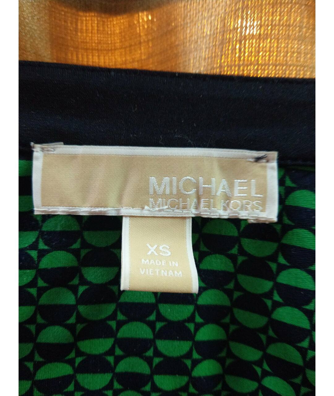 MICHAEL KORS Зеленые вискозное повседневное платье, фото 2