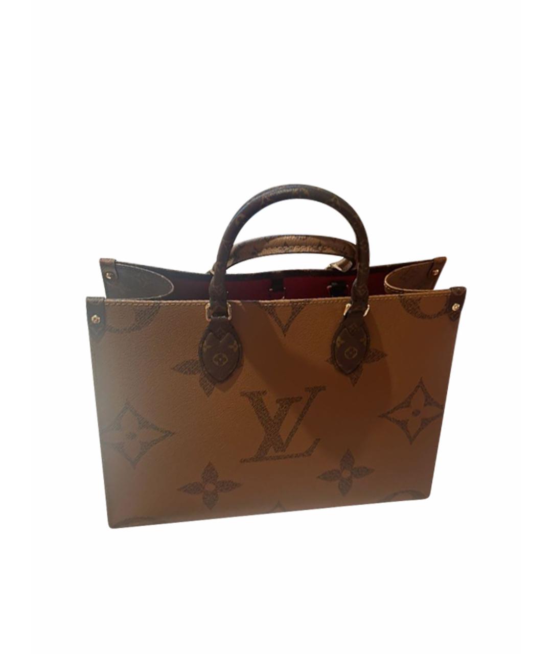 LOUIS VUITTON Коричневая сумка тоут, фото 1