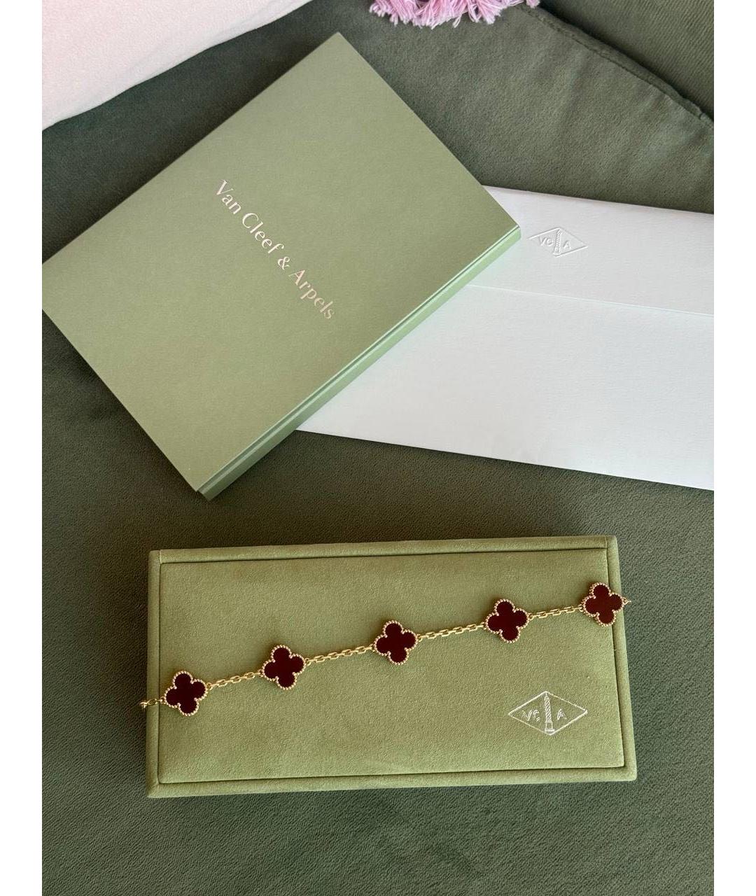 VAN CLEEF & ARPELS Красный браслет из желтого золота, фото 2