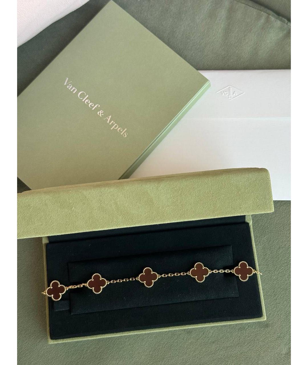 VAN CLEEF & ARPELS Красный браслет из желтого золота, фото 5