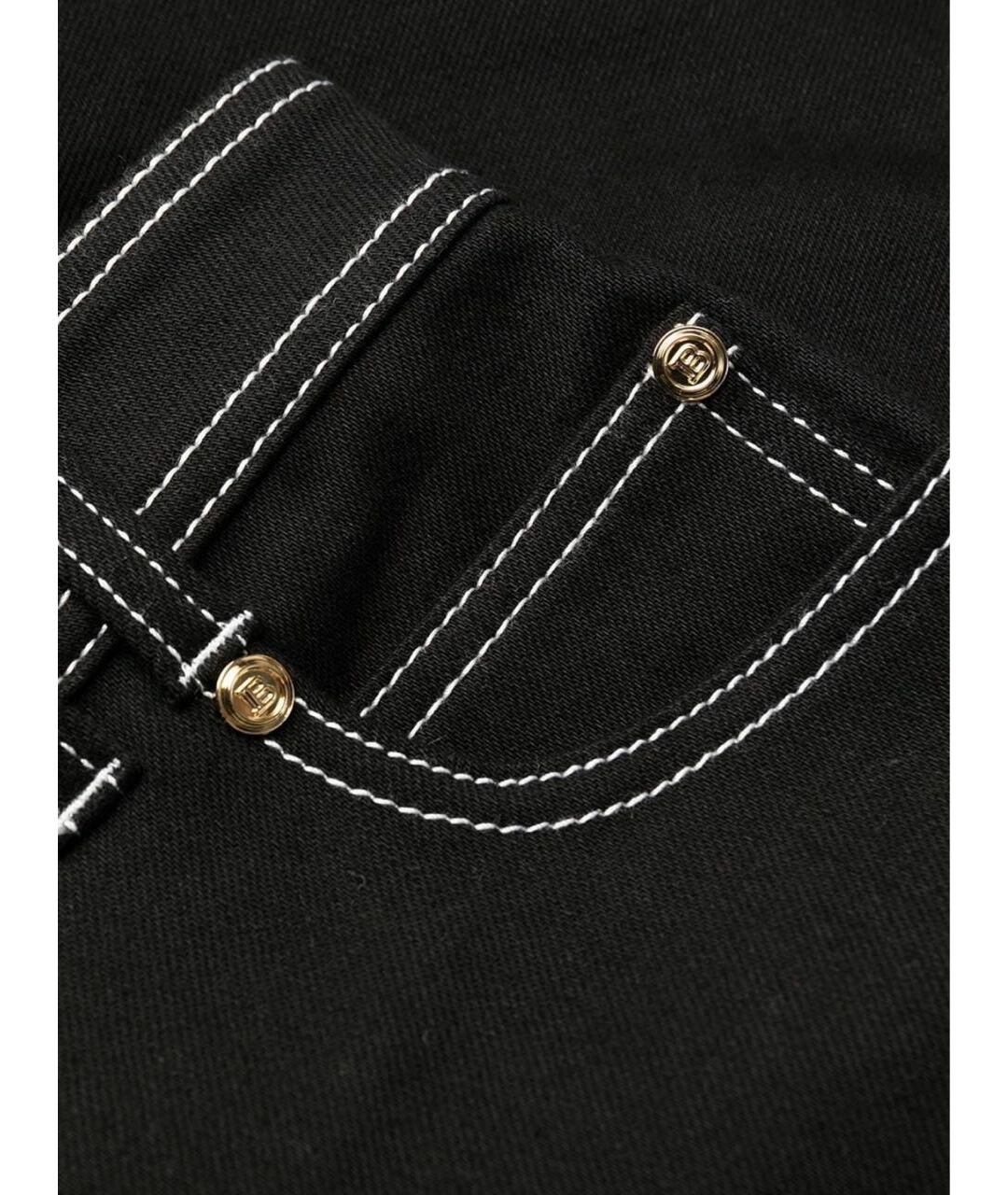 BALMAIN Черные хлопко-эластановые шорты, фото 6
