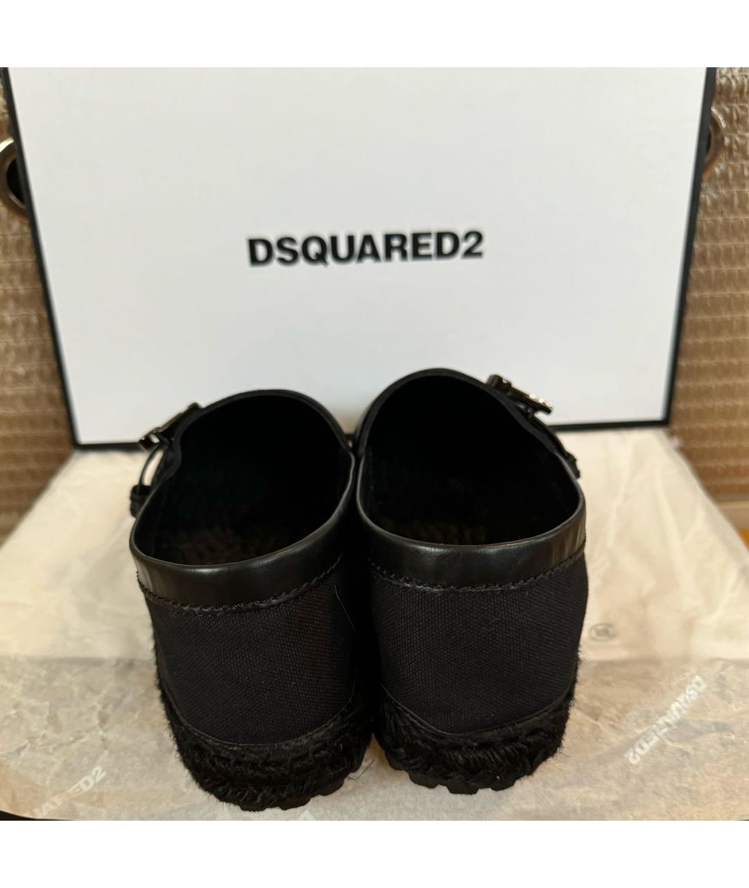 DSQUARED2 Черные текстильные эспадрильи, фото 4